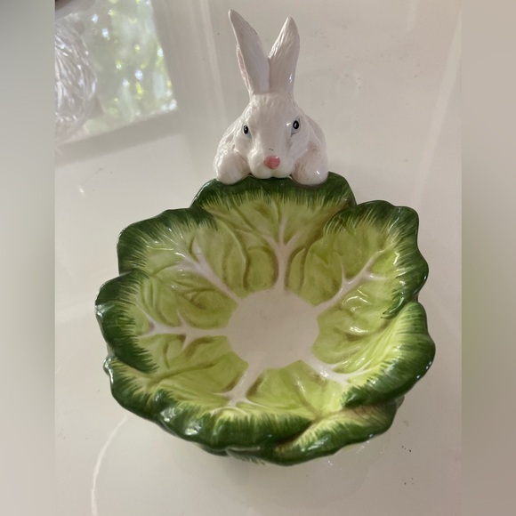 Department 56 Other - Bunny and cabbage dish, Department 56